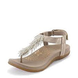 Portia Fringe Slingback Thong