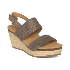 Summer Woven Quarter Strap Wedge