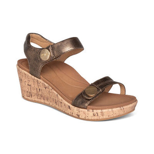 Livia Adjustable Quarter Strap Wedge